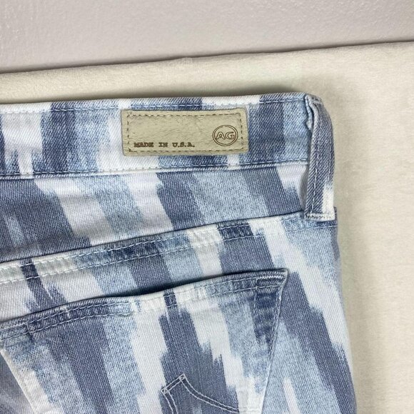 AG The Stilt Cigarette Leg Skinny Ikat Print Jean - Picture 5 of 8